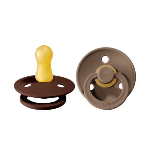Napp Colour 2-pack Latex Rund - Mocha/Dark Oak BIBS