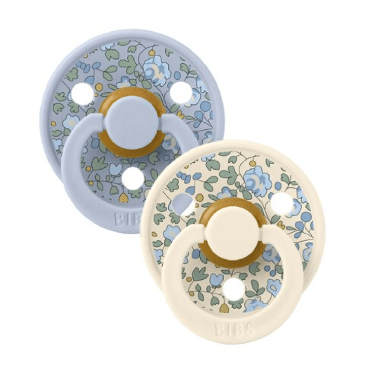 Colour 2-pack Latex - Eloise Dusty Blue Mix BIBS X LIBERTY