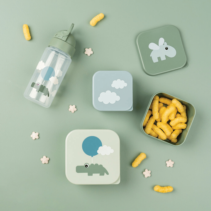 Snacksbox 3-pack Happy Clouds - Green Done By Deer