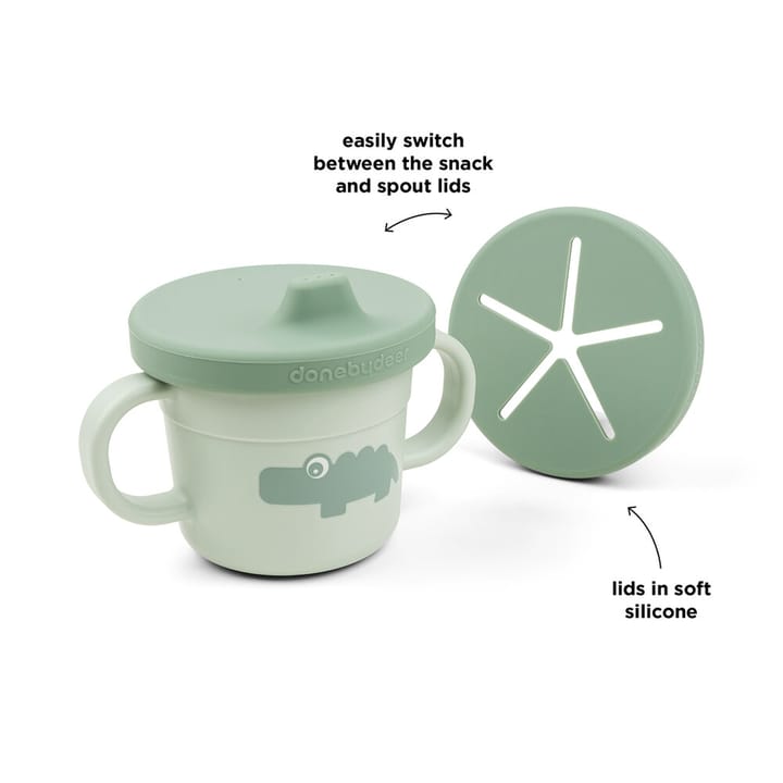 Snack- & Pipmugg - Croco Green Done By Deer