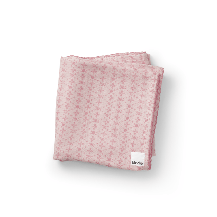 Muslinfilt - Embroidery Anglaise Pink Elodie
