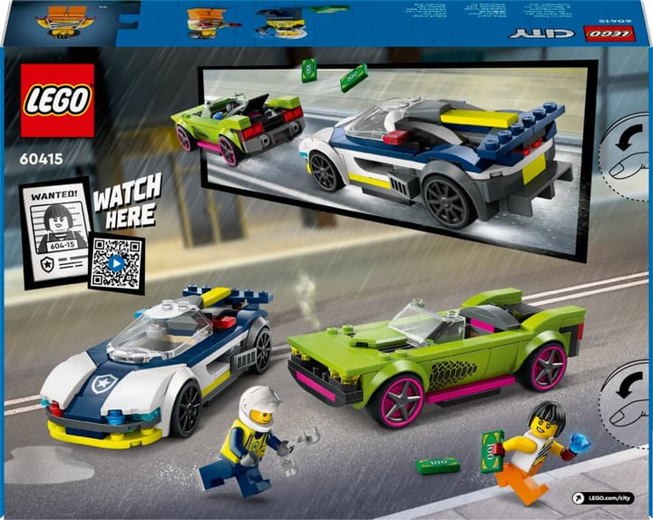 Jakt med Polisbil och Muskelbil LEGO