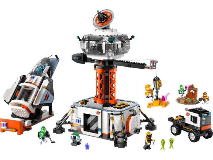 Rymdbas och Raketuppskjutningsramp LEGO