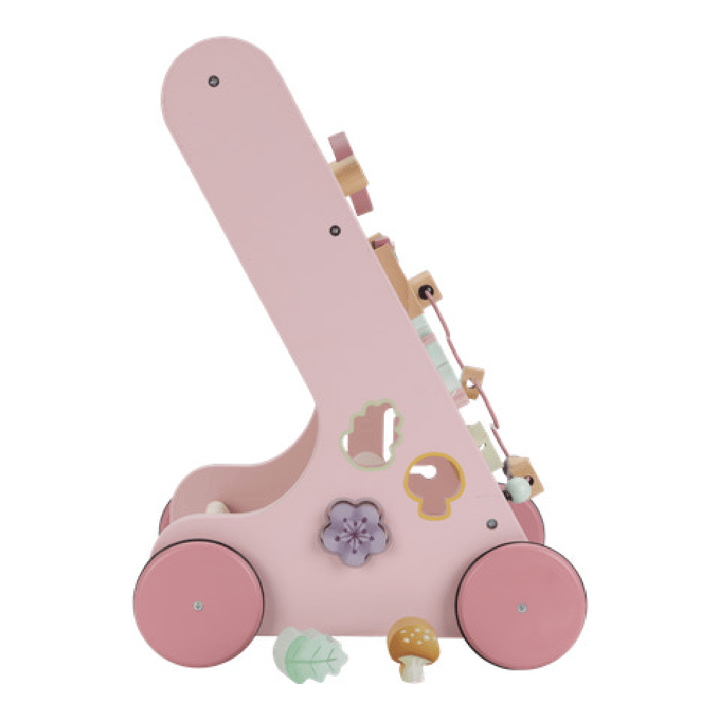 Multiaktivitets Gå-Vagn Fairy Garden - Rosa Little Dutch
