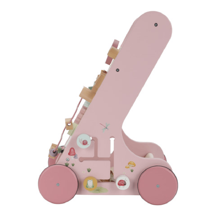 Multiaktivitets Gå-Vagn Fairy Garden - Rosa Little Dutch