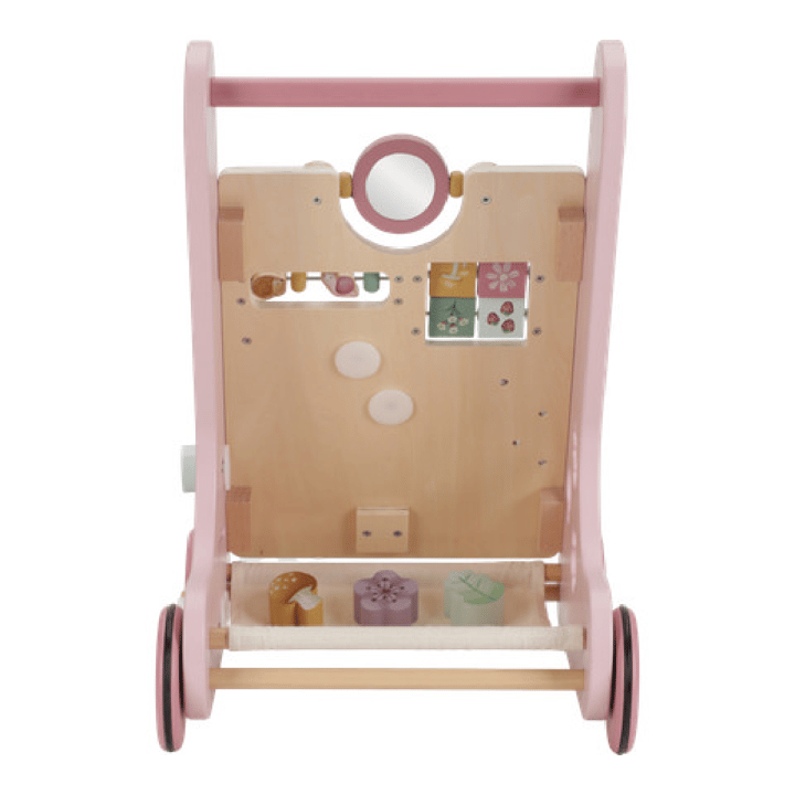 Multiaktivitets Gå-Vagn Fairy Garden - Rosa Little Dutch