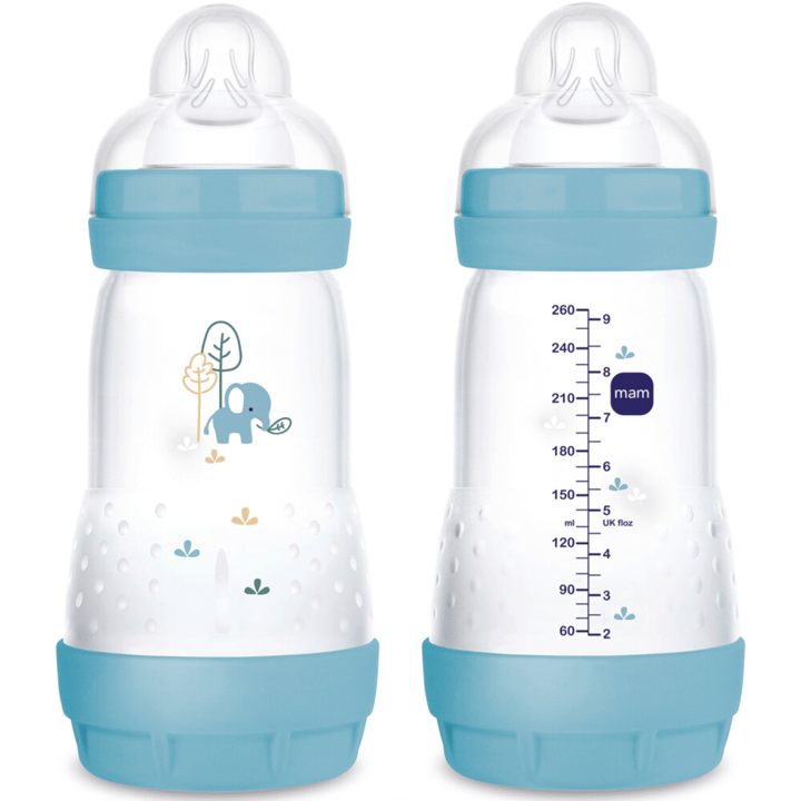 Nappflaska Easy Start Anti-Colic 260 ml 2-pack - Blå Mam