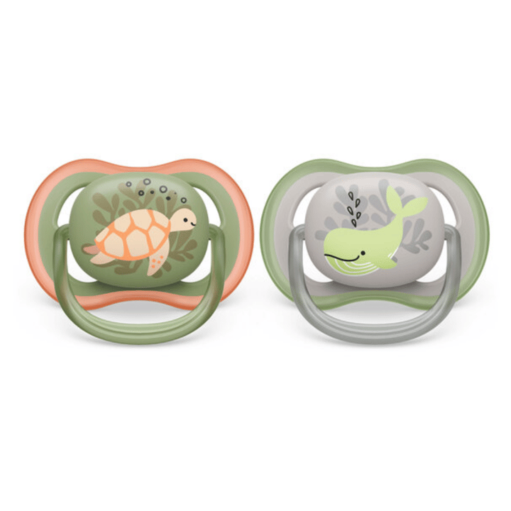 Napp Ultra Air 2-pack 6-18 m - Grön/Grå Philips Avent