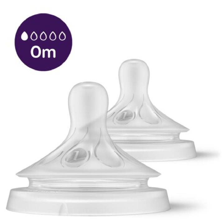 Natural Response Flasknapp 2-pack - Flow 1 Philips Avent