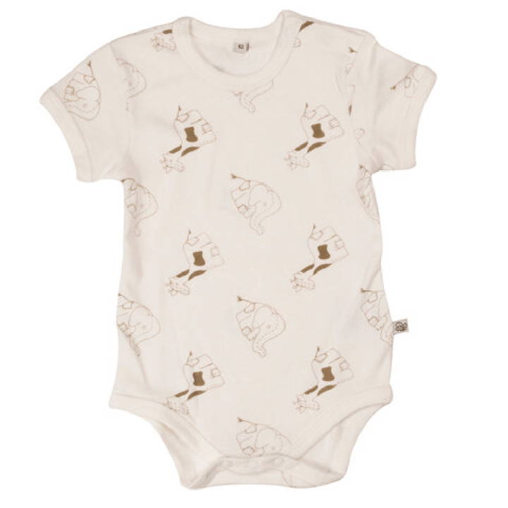 Kortärmad Body 4-pack - Offwhite Pippi