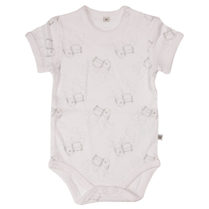 Kortärmad Body 4-pack - Offwhite Pippi