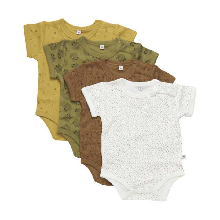 Kortärmad Body 4-pack - Tinsel Pippi