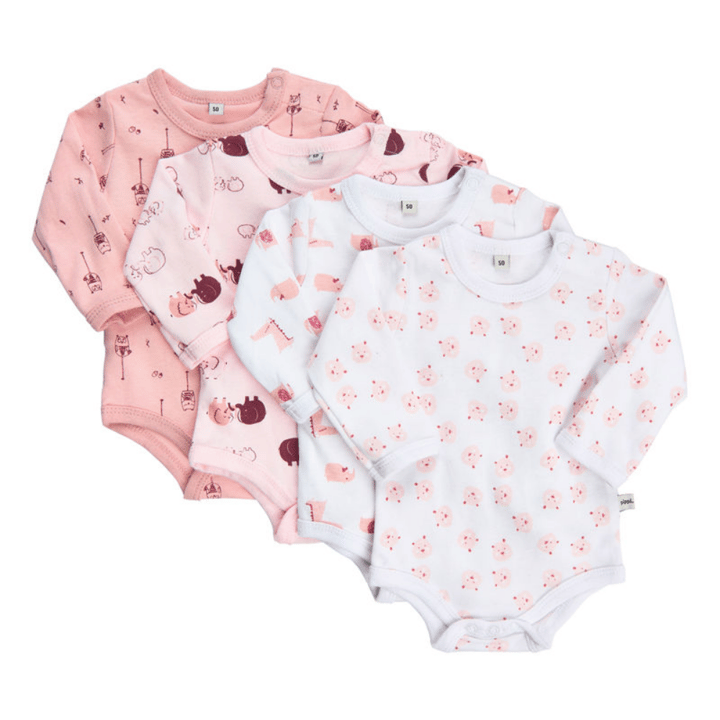 Långärmad Body 4-pack - Lightrose