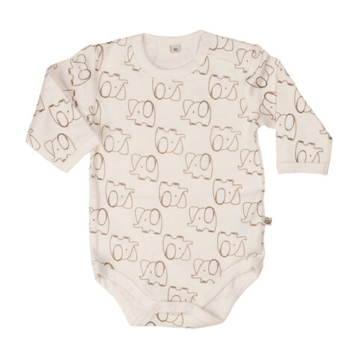 Långärmad Body 4-pack - Offwhite Pippi