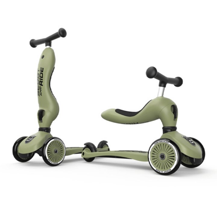 Highwaykick 1 Sparkcykel - Olive
