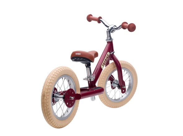 Springcykel 2 Hjul - Vintage Röd Trybike