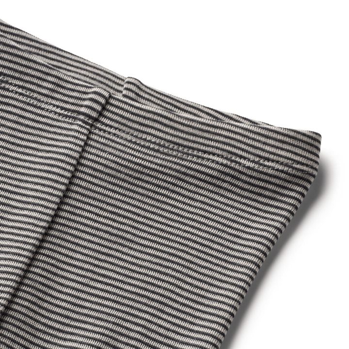 Agi Leggings Ull - Navy Stripe WHEAT