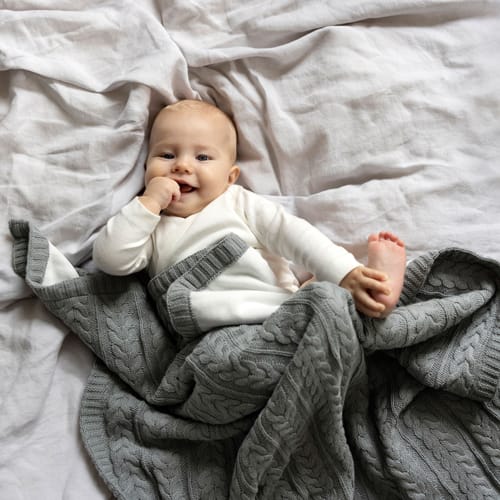 Filt Cotton Cuddly Eko - Misty Grey Vinter & Bloom