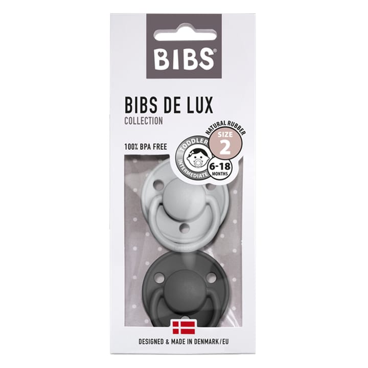 Napp De Lux 2-pack Latex - Cloud/Black BIBS