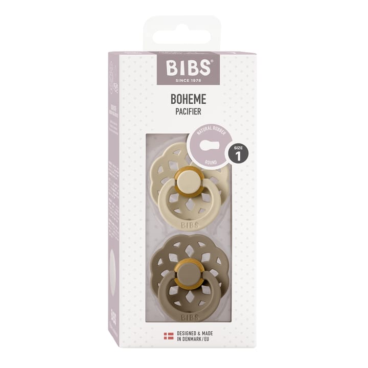 Nappar Boheme 2-pack - Vanilla/Dark Oak BIBS