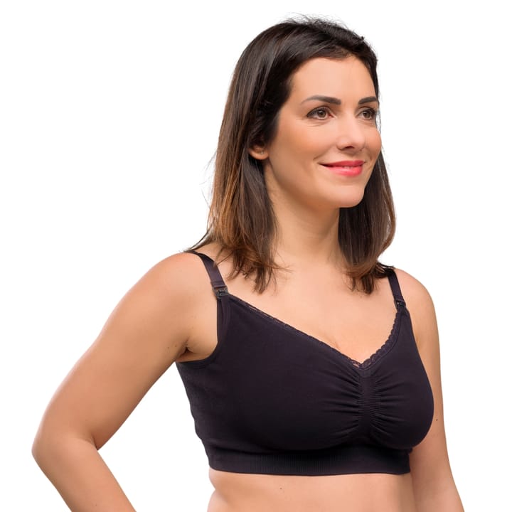 Amnings-Bh Seamless Organic Cotton Svart Carriwell