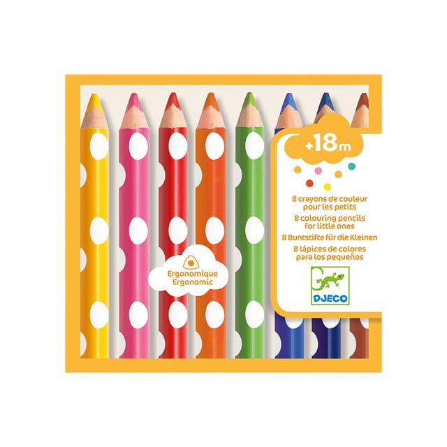 Färgpennor 8-pack Djeco