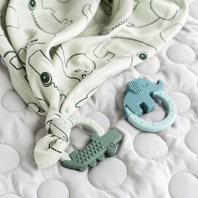 Bitleksak Deer Friends 2-pack - Green/Blue Done By Deer