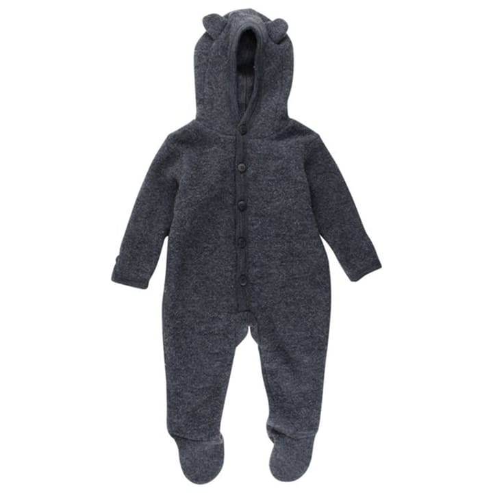 Hush Babyoverall Ull Dark Grey Melange Fixoni