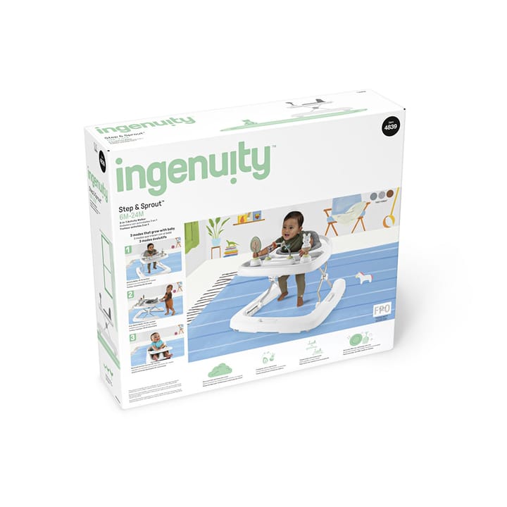 Lära-Gå-Stol - Ljusgrå Ingenuity