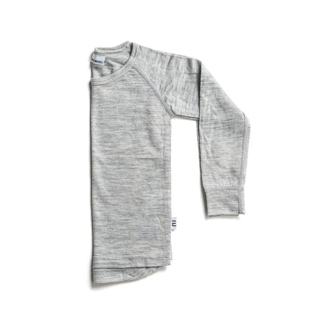 Merino Tröja Grey Melange Melwing