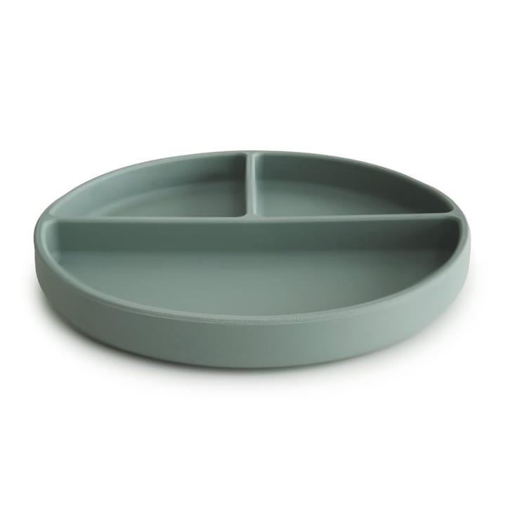 Indelad Tallrik Med Sugpropp - Cambridge Blue Mushie