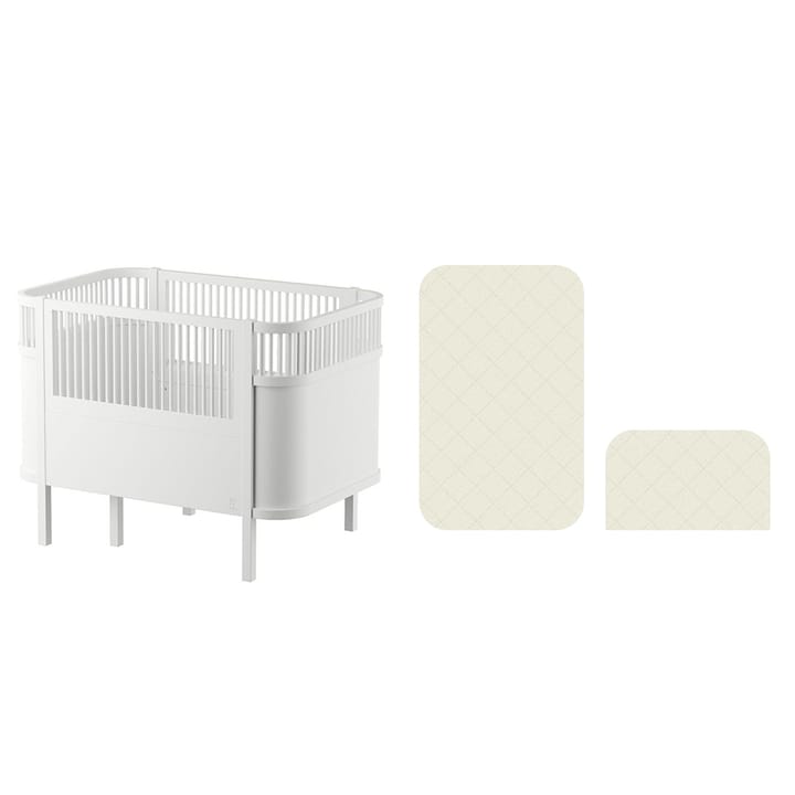 Växasäng 2i1 Baby & Juniorsäng + Madrass Till Classic II Sebra